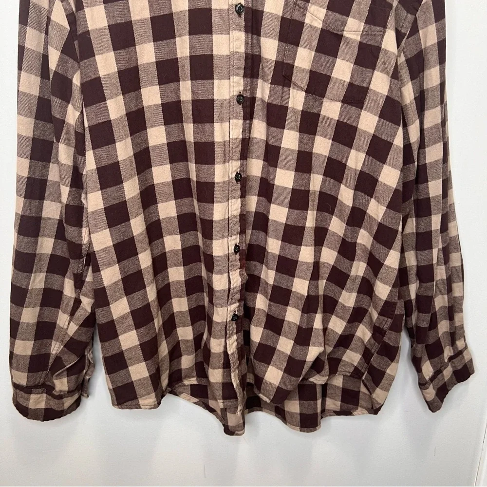 Joe Fresh Plaid Button Front Shirt Size 2XL 100% Cotton - Picture 2 of 6